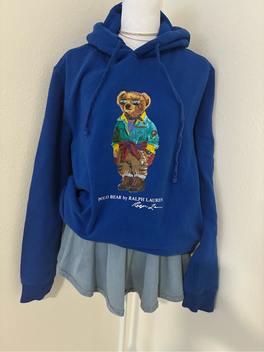 Polo Ralph Lauren bear fleece hoodie in sapphire star blue 💙🐻
Size men’s medium
